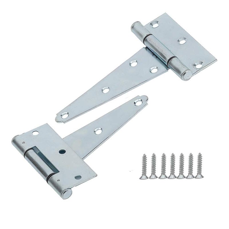 HOME MASTER HARDWARE 5 in Gate T Strap Hinges Zinc-Plated Heavy Duty T-Hinges with Screws for Sheds, Storage, Gates, and Barns(10 Pack) - Image 3